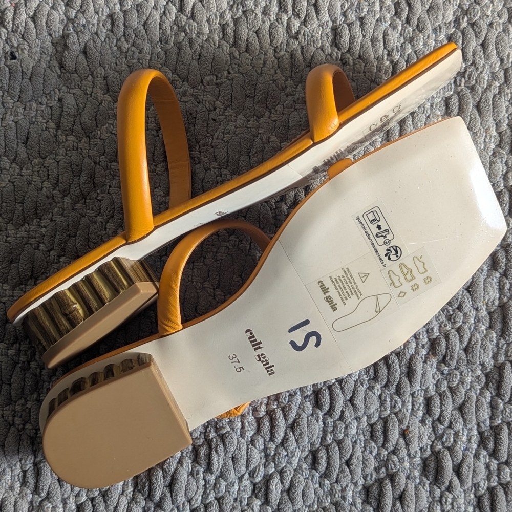 Cult Gaia Women's Orange Liz Sandals - Picture 3 of 5